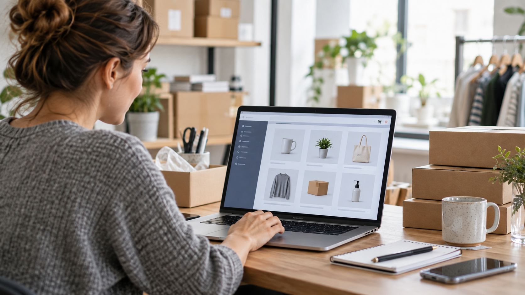 Symbolbild Online-Shop-Software und E-Commerce